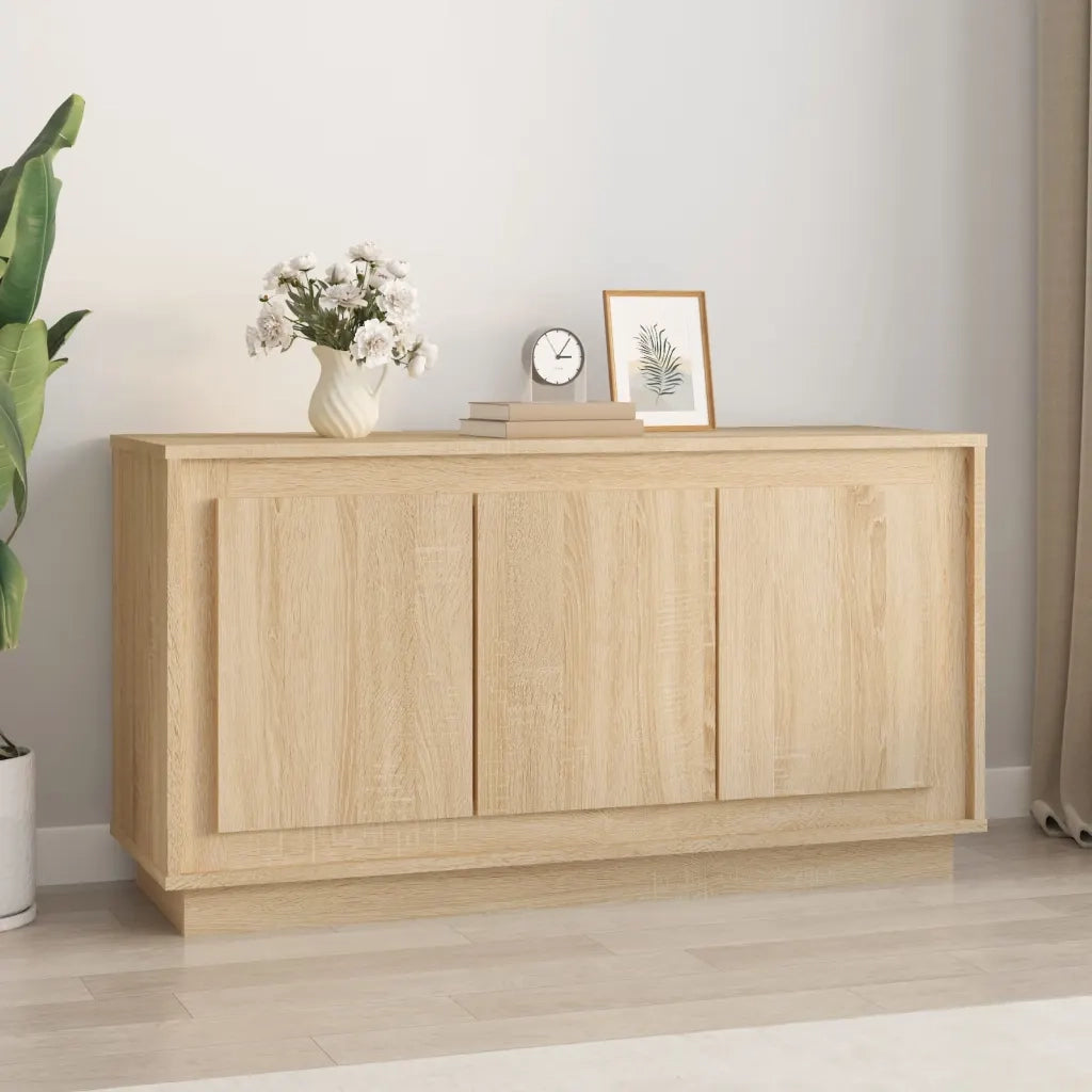 Credenza Rovere Sonoma 102x35x55 cm in Legno Multistratocod mxl 80085