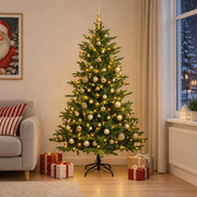 Albero di Natale Artificiale con Palline 180 cm 300 LED 3466500