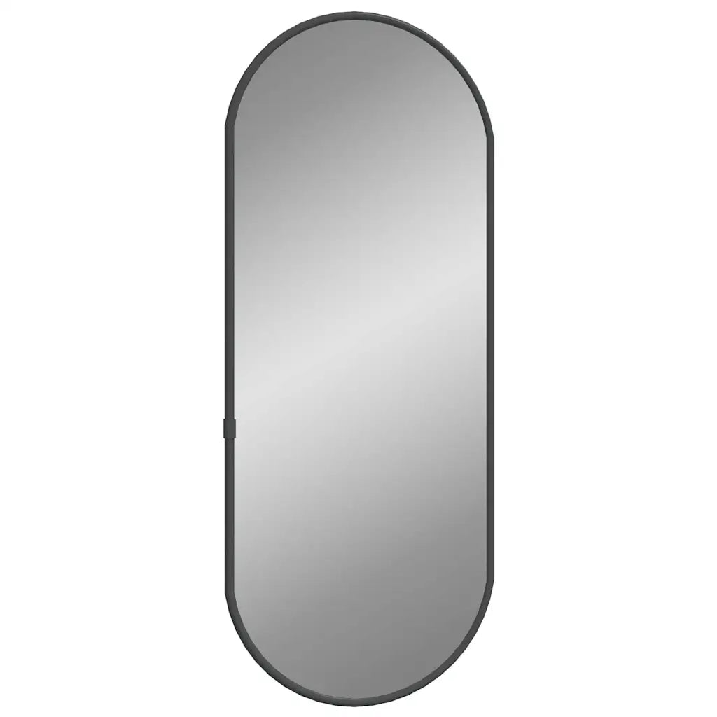 Specchio da Parete | Specchio decorativo Nero 50x20 cm Ovale