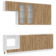 Unità Cucina LYON 8 pcs Rovere Artigianale Legno ingegnerizzato 3438218
