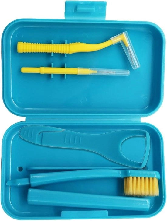 Kit di Pulizia per Braccetti Ortodontici - Kit di Cura Dentale con Setole Morbide - Spazzola Interdentale per la Pulizia dei Denti - Kit di Igiene Orale con 4 Spazzole Ortodontiche