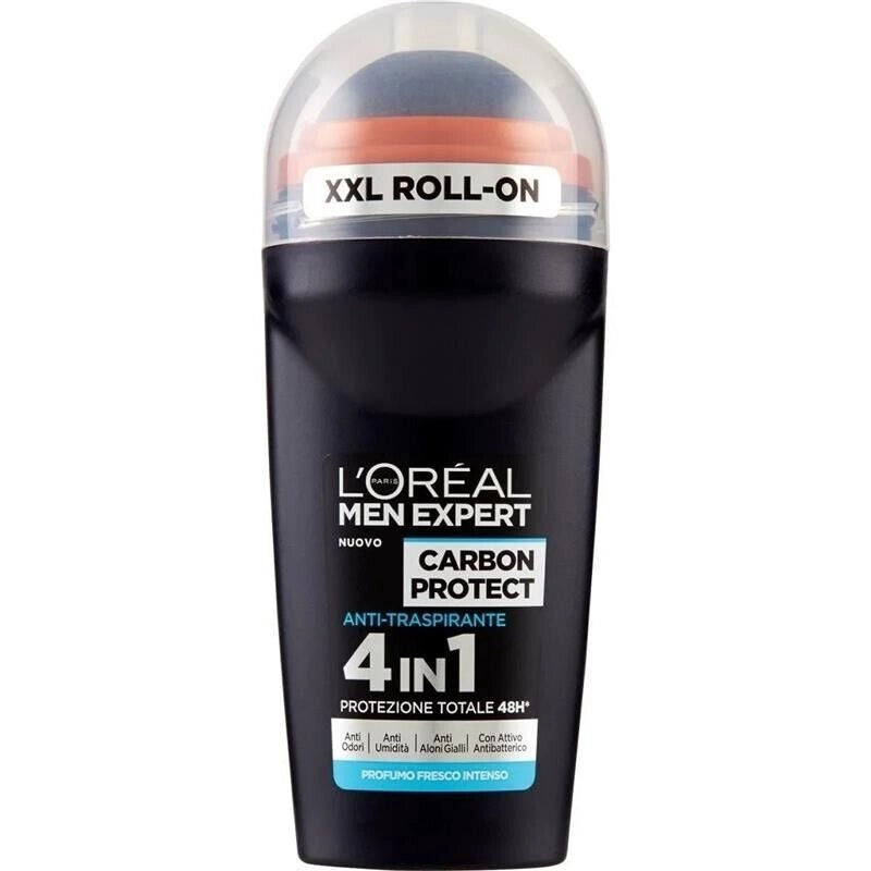 L'OREAL MEN EXPERT SET 6 DEODORANTI ROLL-ON CARBON PROTECT 50 ML