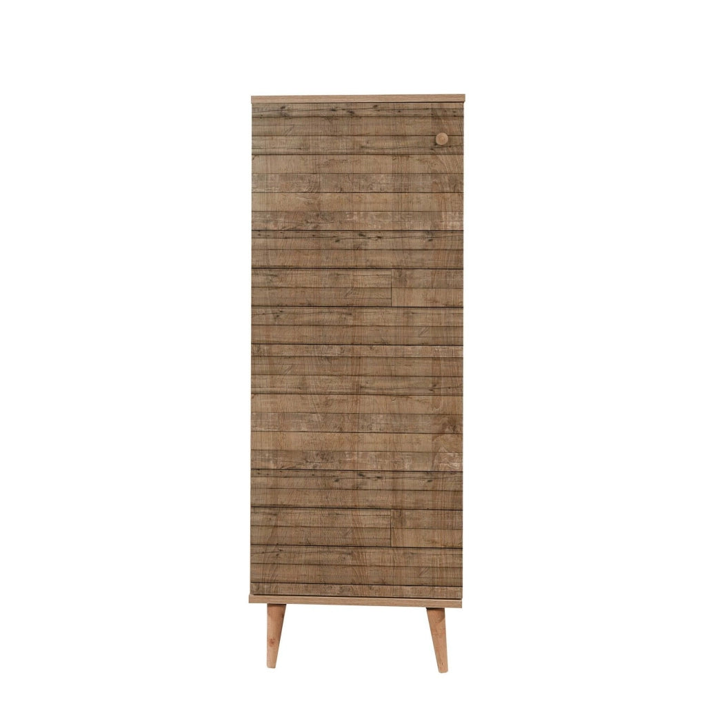 Mobile Portascarpe Dacrydium, Scarpiera 16 Paia, 50x38x135h cm Marrone Quercia