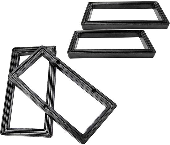 Gomma di sigillatura 4 pezzi - Gomma di sigillatura per tubi - Impermeabile - Per tubi di scarico - 73 x 37 x 6mm - Buona elasticità - Sigillatura