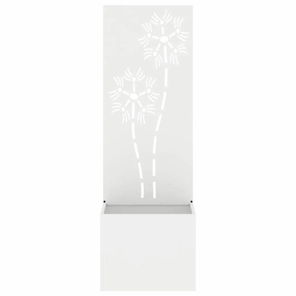Schermo per privacy in giardino Floreale Bianco 50 x 150 cm CFW1379761