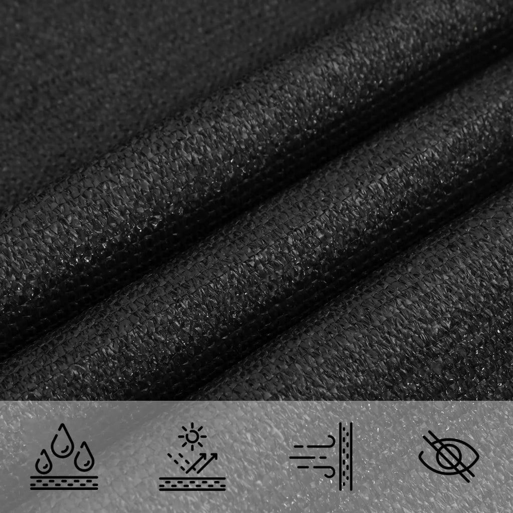 Telo Ombra Nero 2 x 6 m HDPE 42032732