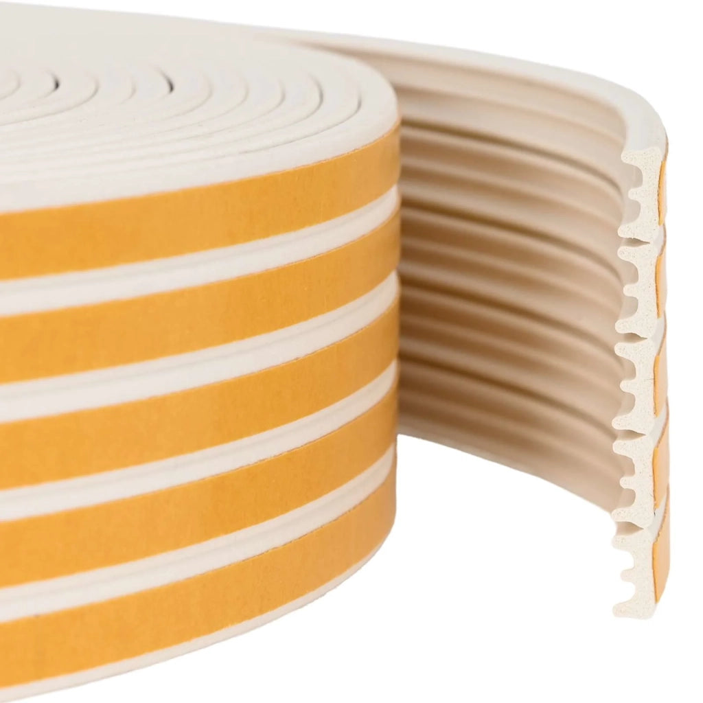 Nastro adesivo per finestre Bianco 9 x 4 mm 50 m Schiuma EPDM 42038084