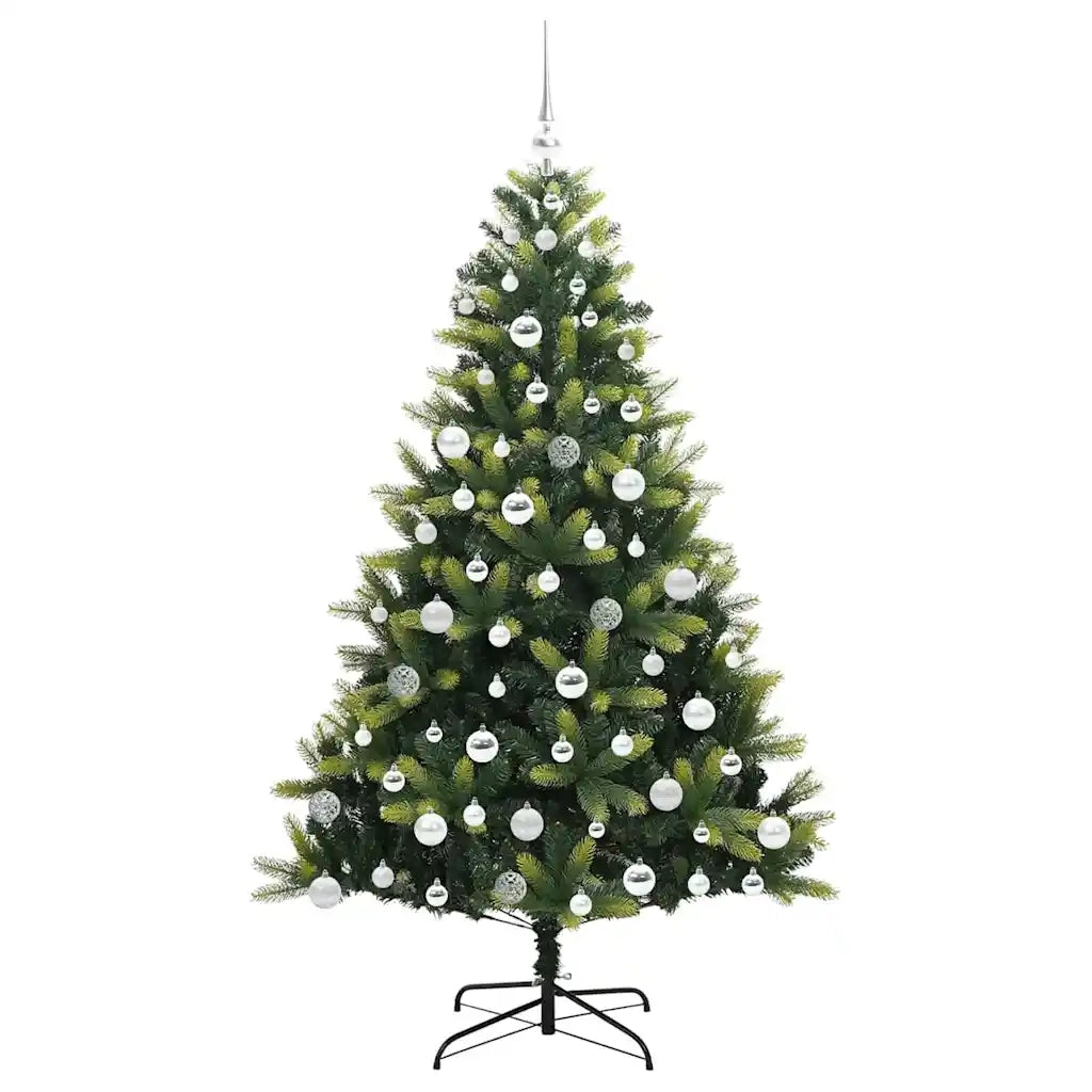 Albero di Natale Artificiale a Cerniera con 300 LED 180 cm 3395996