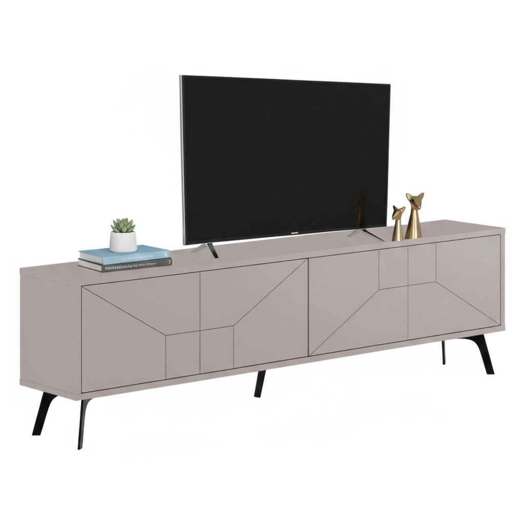 Olgadikiev, Mobile Porta tv un Ripiano, 180x30x50h cm Beige