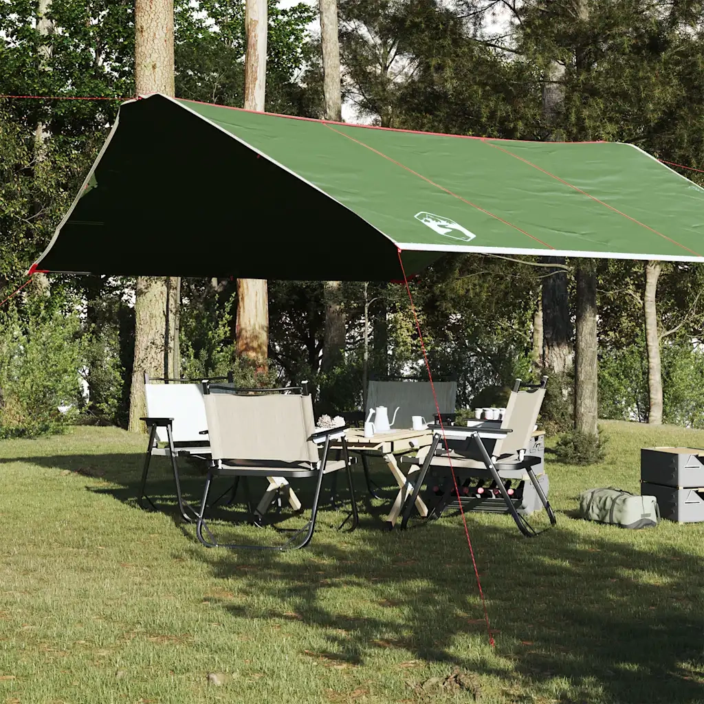 Telone da Campeggio Verde 420x440 cm Impermeabile