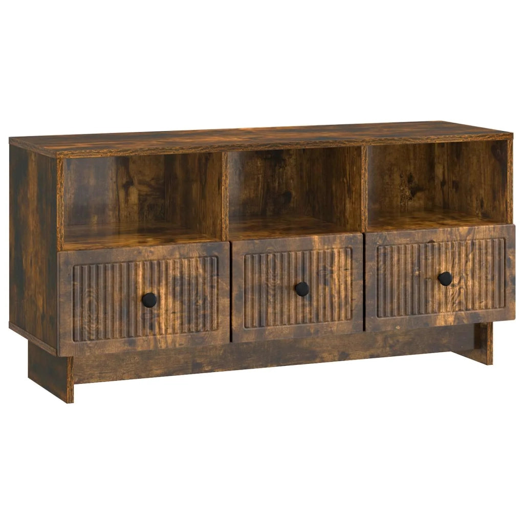 Mobile TV Rovere Fumo 102 x 34,5 x 50 cm Legno ingegnerizzato