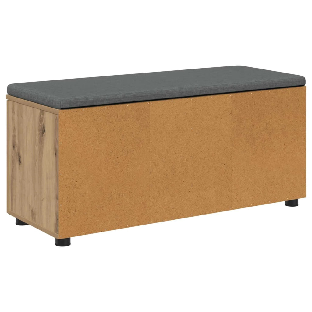Panca per scarpe con cuscino Rovere Artigianale 906113