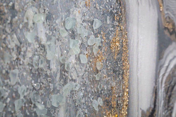 Dipinto su Tela Cave 120x3,8x60 cm in Legno di Pino e Canvas Multicolor