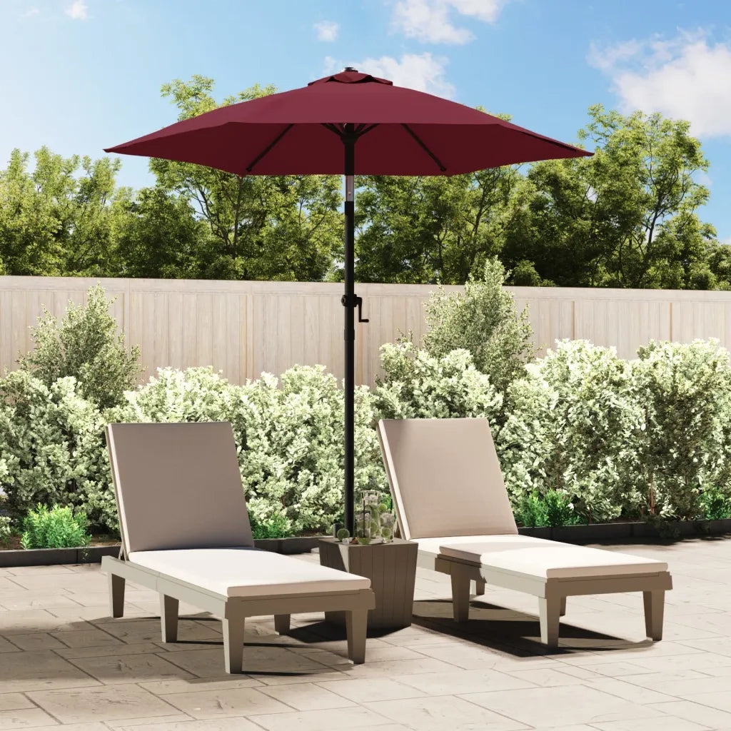 Ombrellone Rosso Borgogna 200x224 cm in Alluminio 47208