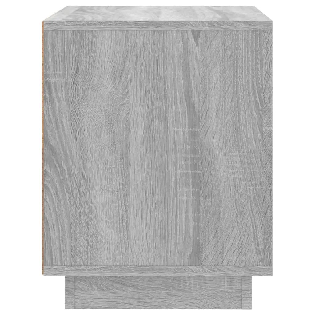 Comodini 2 pz-Set di 2 Tavolino da notte Grigio Sonoma 44x35x45 cm in Legno Multistrato