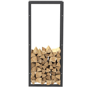 Portalegna Supporto Metallo Porta Legna Interno Legnaia Camino Stufa 150x60x25cm