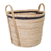 Navicella in fibra naturale marrone 36x36x30h