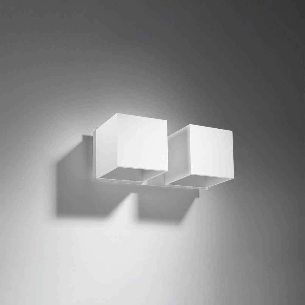 Applique Tetris 2 luci bianca alluminio G9 Pure Lume