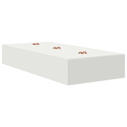 Letto singolo | Letto per adulti | Struttura letto con contenitore Bianco 90 cm Legno multistrato