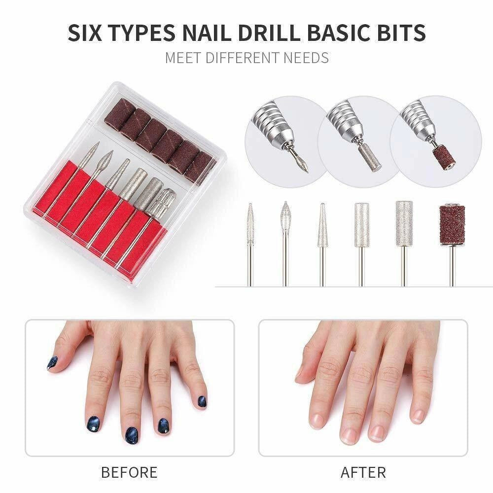 Trade Shop - Fresa Elettrica Portatile Per Manicure E Pedicure Trapano Unghie Nail Art -