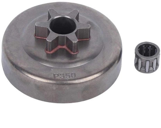 Accessori per sega a catena - Clutch Drum - Alta qualità tamburo di ricambio - Parte per sega a catena - Giunto a vite 10x13x10 mm - Adatto per Partner 350351370370371390420 - Materiale duraturo - Componente di sega a catena