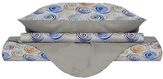Copripiumino Singolo con Federe Stampato Spirlas