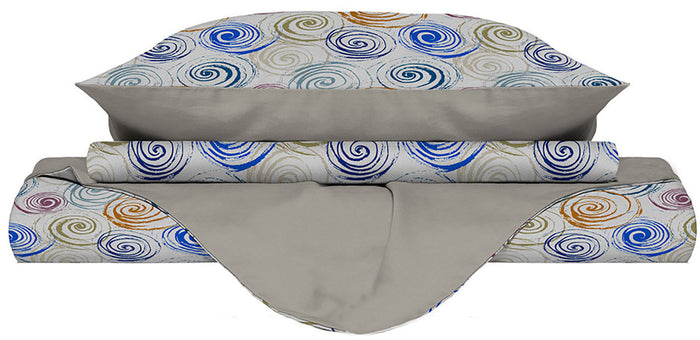 Copripiumino Matrimoniale con Federe Stampato Spirlas