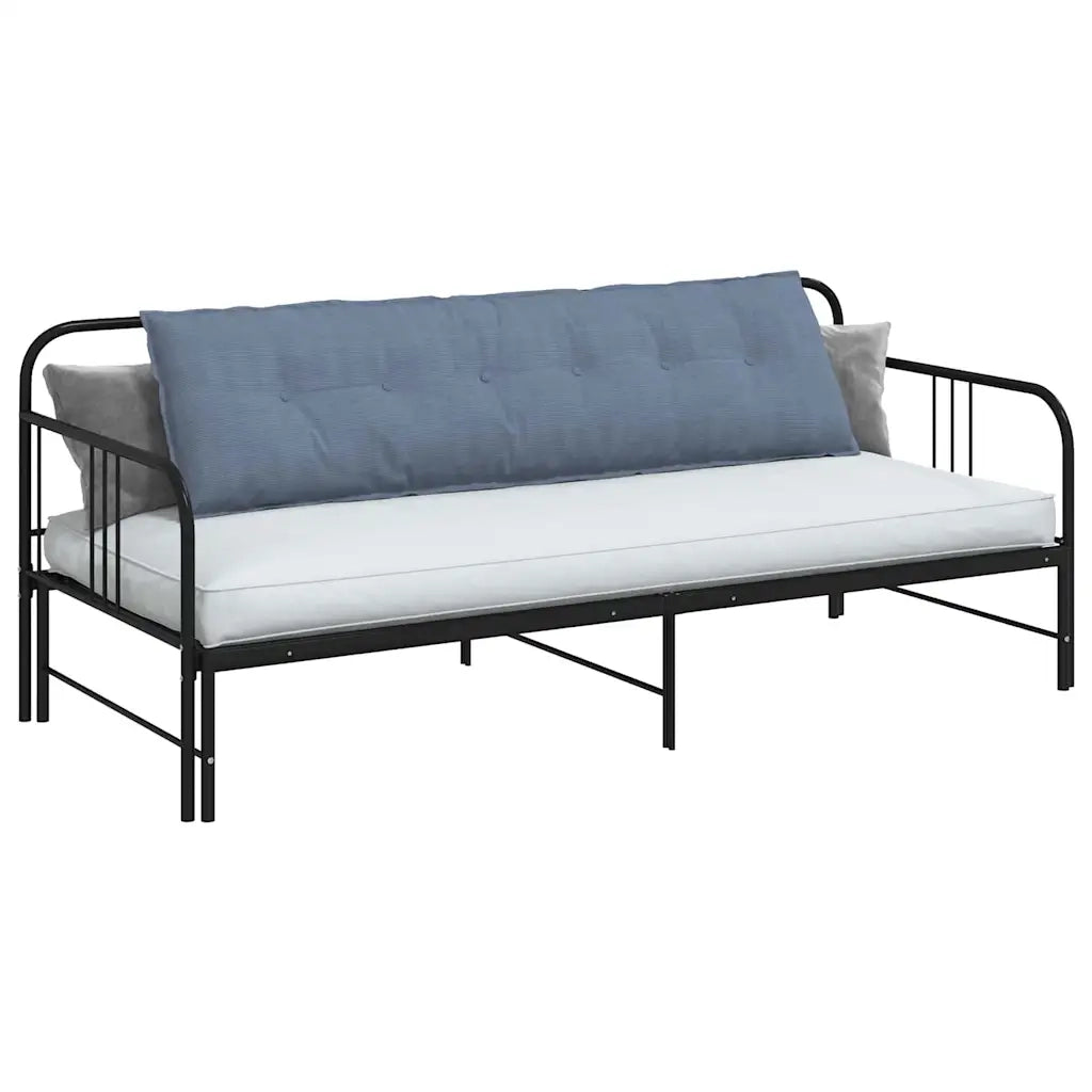 Cuscino per Schiena Blu 180 x 50 cm Tessuto in Cords 42014954