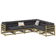 Set Divani da Giardino 6 pz in Legno Impregnato di Pino 3299455