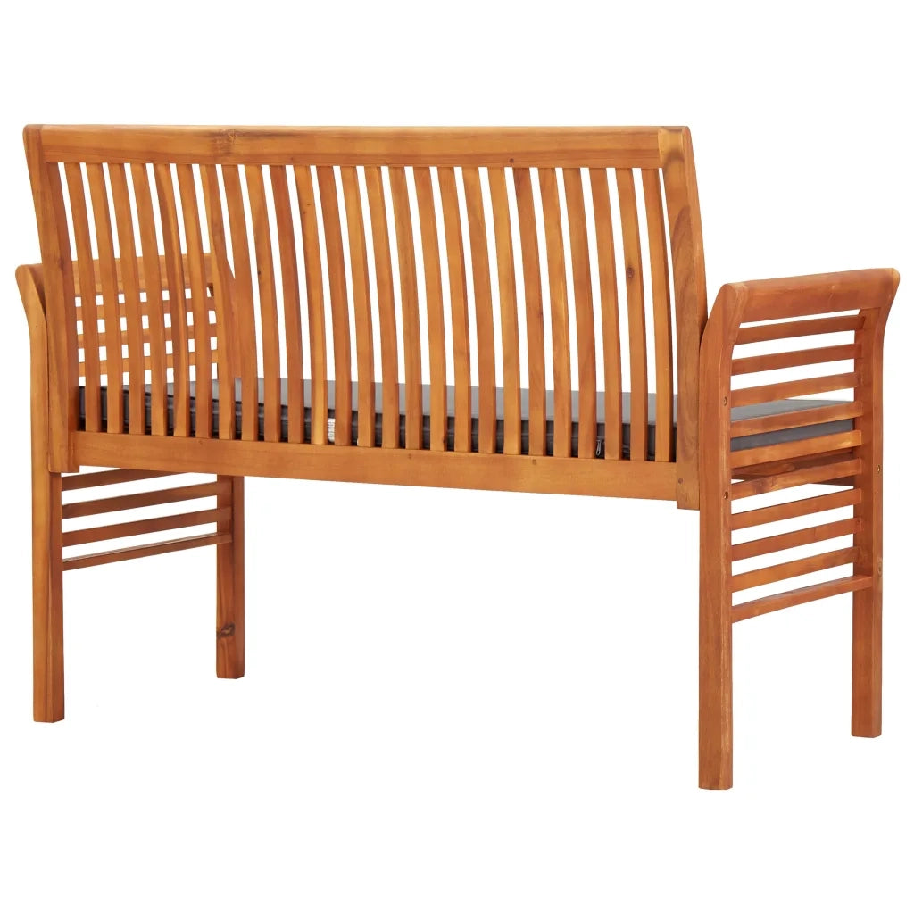 Panca da Giardino a 2 Posti 120 cm Legno Massello di Acacia 45972