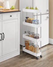 Carrello multifunzionale con ruote per cucina, ufficio, bagno