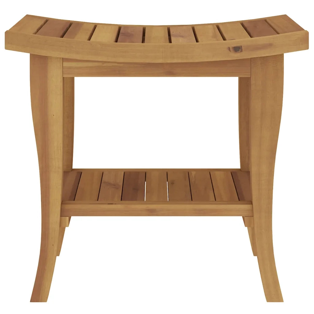 Tavolino da Bagno 50x35x45 cm in Legno Massello di Teak 340748