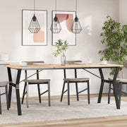Telaio Gambe a Y per Tavolo da Pranzo 180x80x73 cm in Acciaio