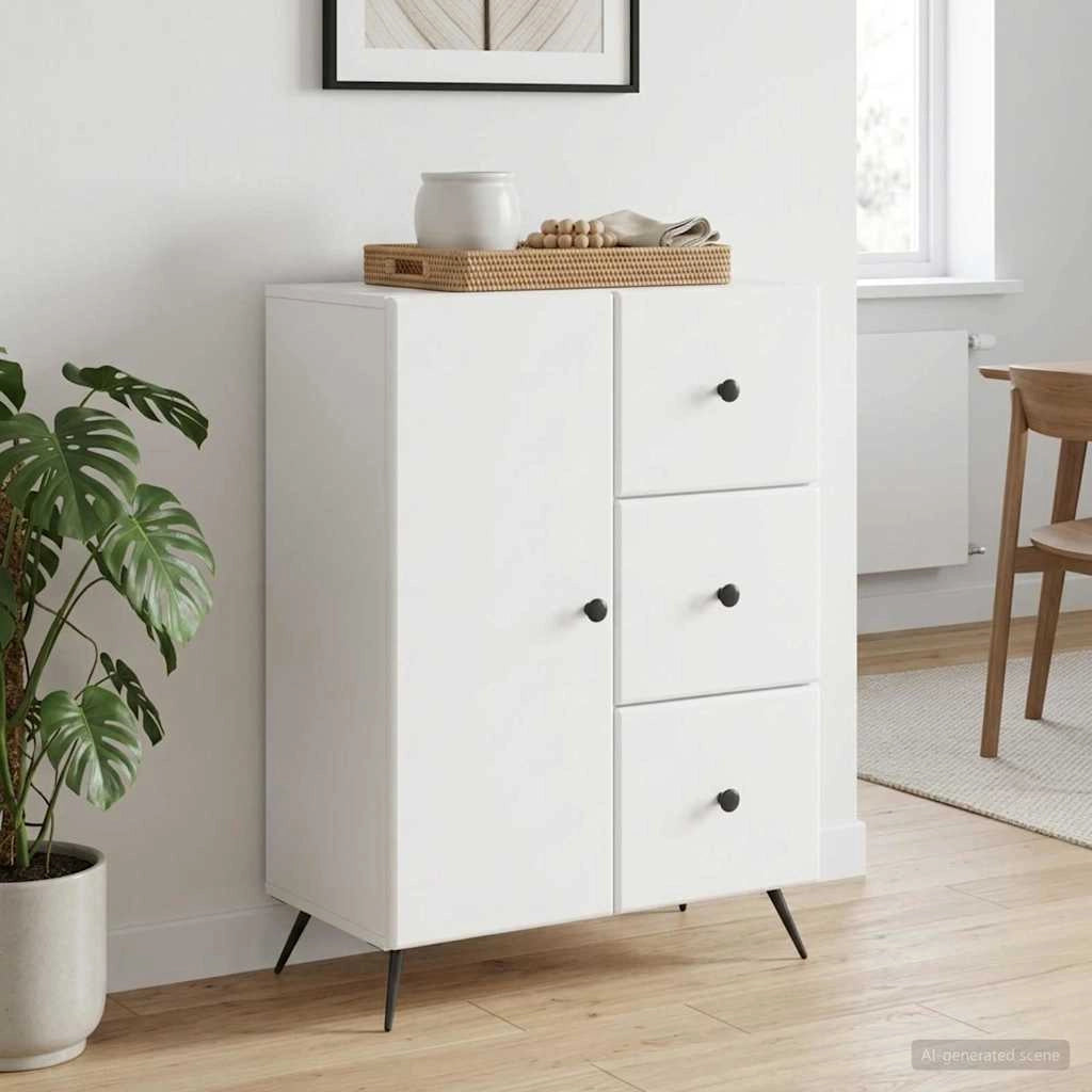 Credenza Bianco 66 x 34,5 x 90 cm Legno ingegnerizzato 895545