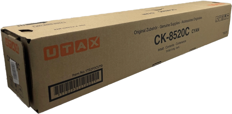 ORIGINAL Utax toner ciano CK-8520C 1T02P3CUT0 ~6000 Seiten