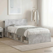 Telaio del letto con storage Grigio Cemento 90 x 200 cm 3433345