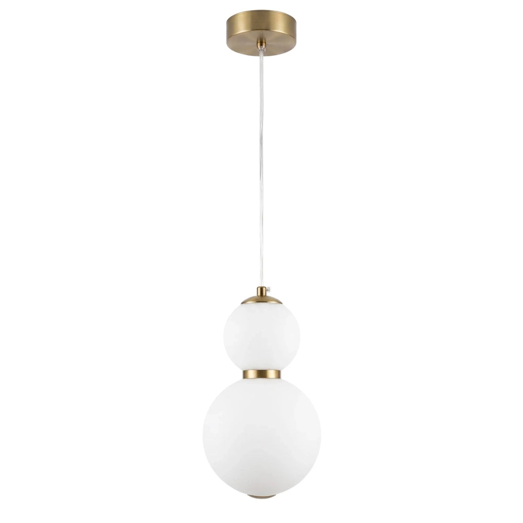 Lampada A Sospensione A Led Lhj112-2cp Oro Spazzolato