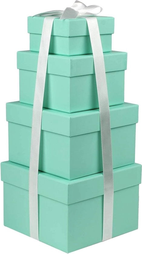 Scatola di archiviazione con coperchio, scatola di regalo, scatole di cartone, organizzatore di scatole, scatola di regalo per regali, scatole per cioccolato, scatole per artigianato, scatole per giocattoli, imballo di regalo, set da 4