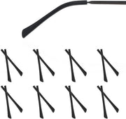 Accessori per occhiali 8 pezzi - Copricorne antiscivolo in silicone - Estensioni per occhiali - Cuffie morbide - Accessori per occhiali sottili - Modelli per occhiali con montatura metallica sottile