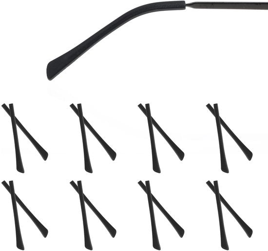 Accessori per occhiali 8 pezzi - Copricorne antiscivolo in silicone - Estensioni per occhiali - Cuffie morbide - Accessori per occhiali sottili - Modelli per occhiali con montatura metallica sottile
