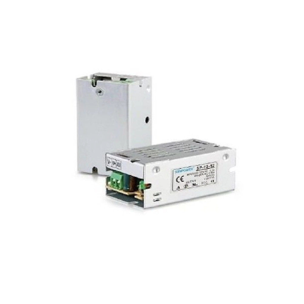 Trade Shop - Alimentatore Trasformatore Stabilizzato Switch Trimmer 220v-12v 1 A Ampere 12 V- -