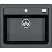 Lavello da incasso - Granito - Nero - 1 vasca - 59 x 50 cm - ATROX - STRADOUR