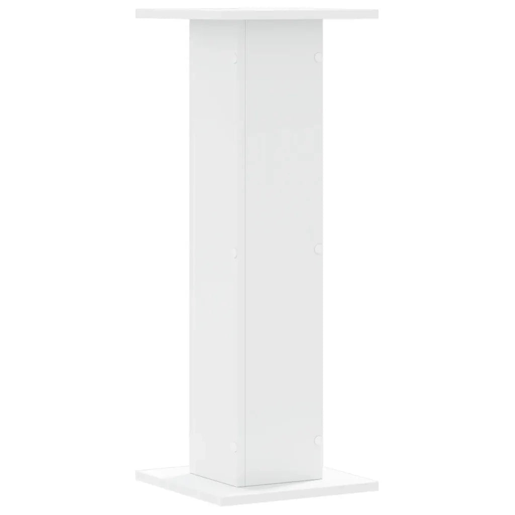 Supporti per Piante 2 pz Bianchi 30x30x80 cm Legno Multistrato