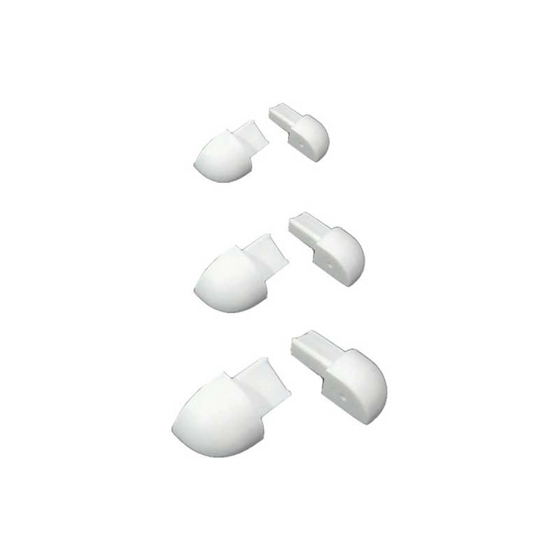 Capsula per profilo jolly proteggi angolo in pvc bianco : Modello - 6MM BIANCO