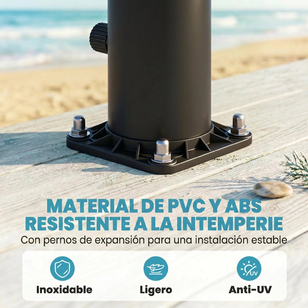 Ducha Solar 20L con Cabezal de Mano ¨C zephmum ¨C Nero