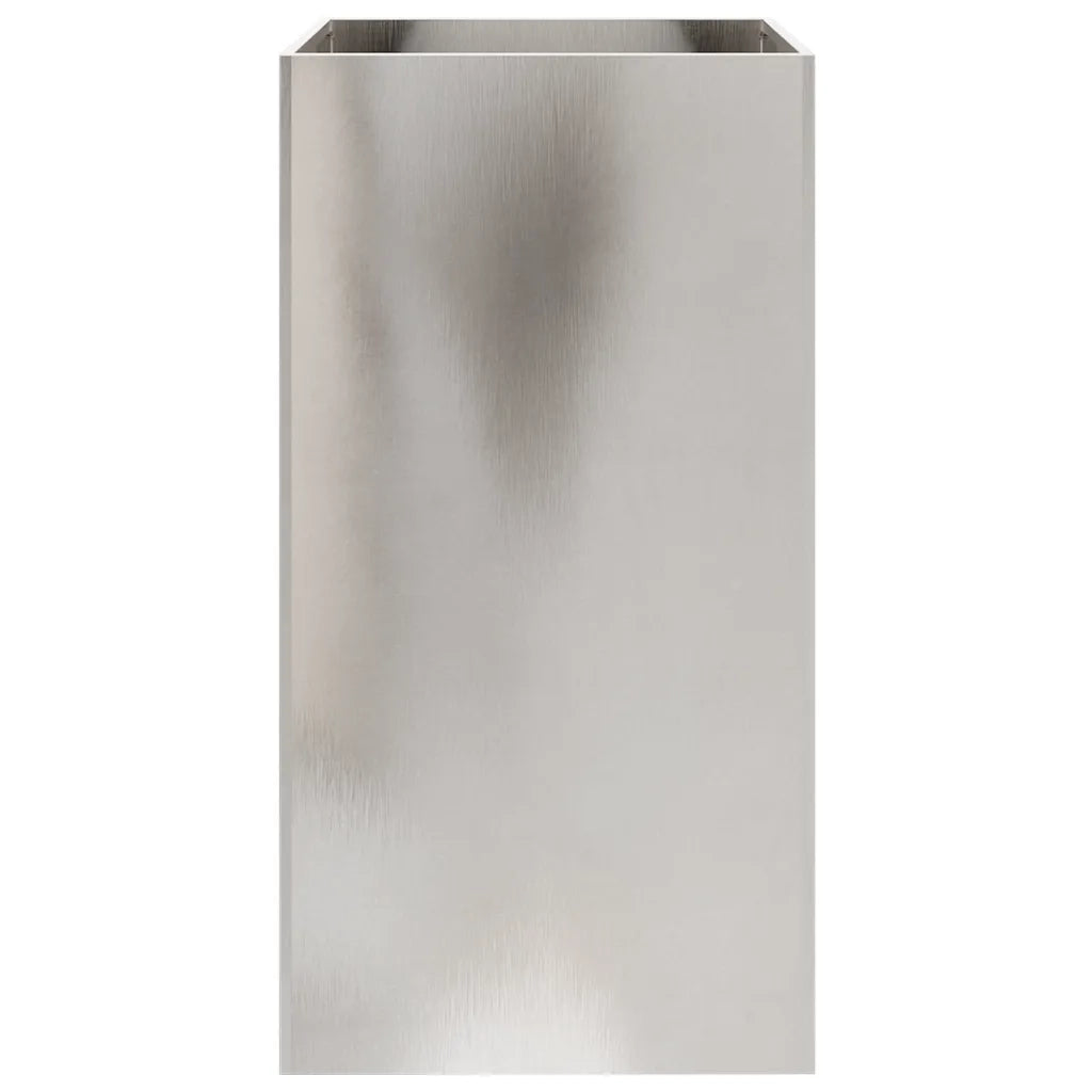 Fioriera Argento 42x38x75 cm in Acciaio Inox