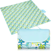 Ombrellone da picnic impermeabile - compatto e portatile - 200 x 200 cm - fiore di loto blu