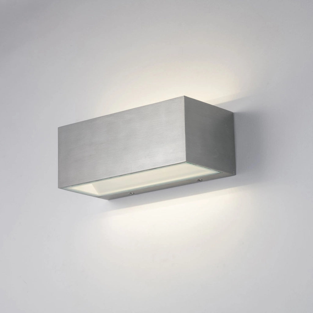 APPLIQUE BIEMISSIONE LED TWIN NIKEL 18W 2150LM CCT 3000K / 4000K IP54 22X8,5X10,3CM