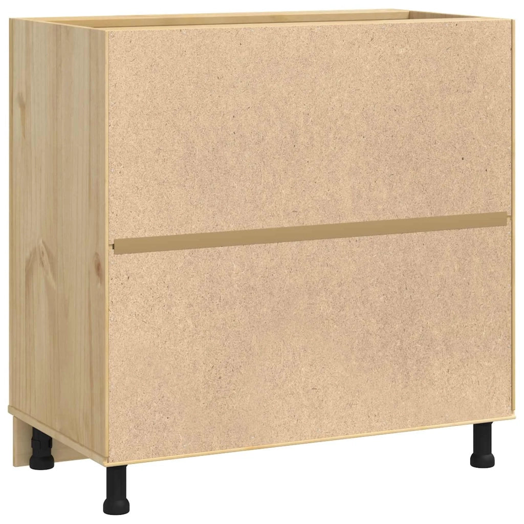 Armadietto SKI Marrone Miele 80 x 46 x 81 cm Pino massello