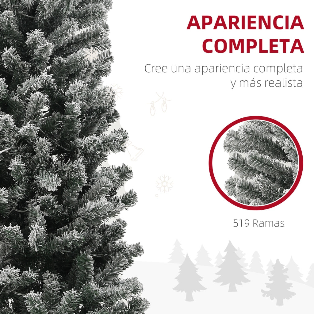Albero di Natale Artificiale ¨C zephmum ¨C Verde 225 cm con Luci LED